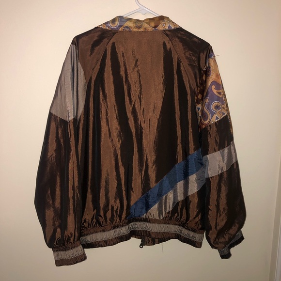 Vintage Westport Metallic Neutral Windbreaker Jacket - Picture 4 of 4